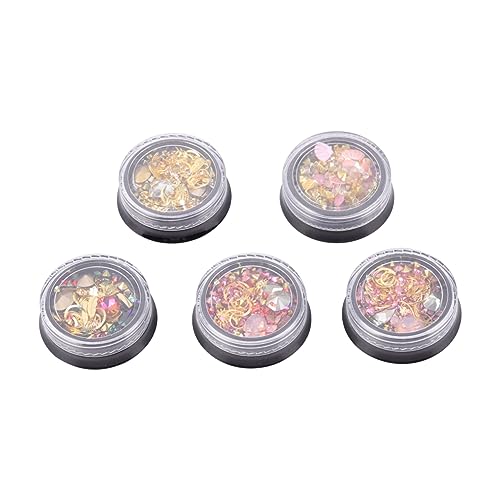 Veemoon 5 Stück Teiliges Stern Mond Nail Art Strass Schmuck für DIY Maniküre Glitzersteine für Nägel Dekoration für Natürliche und Künstliche Nägel Vielseitig Einsetzbar für Veemoon 5 Stück Teiliges Stern Mond Nail Art Strass Schmuck für DIY Maniküre Glitzersteine für Nägel Dekoration für Natürliche und Künstliche Nägel Vielseitig Einsetzbar für von Veemoon