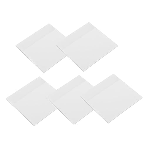 Veemoon 5 Stück Teiliges Transparentes Haftnotiz Wasserdichte Wiederverwendbare Memo Pads für Büro und Zuhause für Kreative Notizen und Organisation von Veemoon