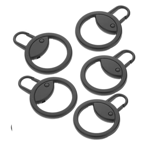 Veemoon 5 Stück Teiliges Zipper Ring Pulls Zinklegierung Runde Ersatz Reißverschlusslaschen für Koffer Rucksäcke Handtaschen Jacken Einfache Installation Langlebig und Vielseitig von Veemoon