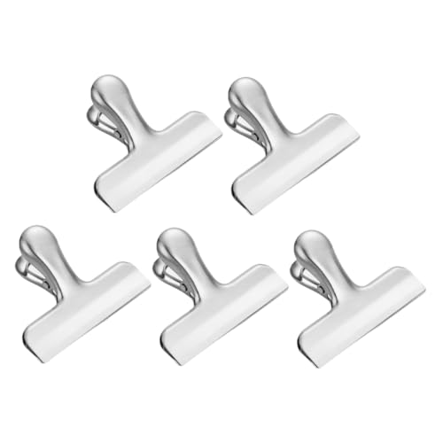 Veemoon 5 Stück Verschlussclip Cinch-clips Verschlussklammern Aus Edelstahl Tütenverschließer Für Chips Clips Für Chips Und Andere Lebensmittelbeutel Taschenklemmen Rostfreier Stahl Silver Veemoon 5 Stück Verschlussclip Cinch-clips Verschlussklammern Aus Edelstahl Tütenverschließer Für Chips Clips Für Chips Und Andere Lebensmittelbeutel Taschenklemmen Rostfreier Stahl Silver von Veemoon