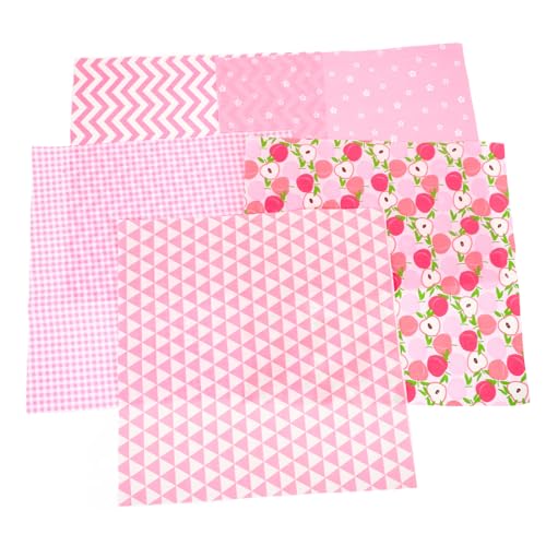 Veemoon 5-Teiliges Blatt Nähstoffe aus Patchworkstoff quilt stoff quadrate Material Quilten Stoff zum Nähen selber machen Steppstoffe Patchwork-Steppstoff Baumwolle Rosa Veemoon 5-Teiliges Blatt Nähstoffe aus Patchworkstoff quilt stoff quadrate Material Quilten Stoff zum Nähen selber machen Steppstoffe Patchwork-Steppstoff Baumwolle Rosa von Veemoon