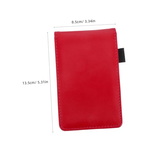 Veemoon 50 Blatt Kleines Notizbuch PU Hardcover Mini Memo Notepad mit Stifthalter Tragbares Leichtes Schreibpad für Unterwegs für Büro Schule Pflegekräfte von Veemoon