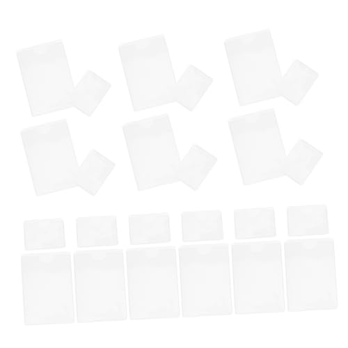 Veemoon 50 Stück Beutel mit selbstklebenden Etiketten Plastikkartenhalter Klebetaschen für Namensschilder Klebetiketten Kunststoffhüllen für Karten Kartentasche PVC Transparent Veemoon 50 Stück Beutel mit selbstklebenden Etiketten Plastikkartenhalter Klebetaschen für Namensschilder Klebetiketten Kunststoffhüllen für Karten Kartentasche PVC Transparent von Veemoon