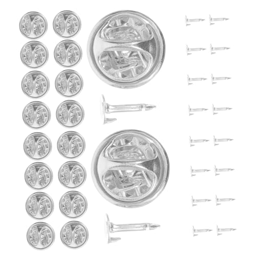 Veemoon 50 Stück Broschennadeln mit Butterfly verschluss Silberne Anstecknadel rückseiten Langlebige Pin Badge Locking Backs Vielseitig für DIY Broschen Kleidung Abzeichen und Zubehör Veemoon 50 Stück Broschennadeln mit Butterfly verschluss Silberne Anstecknadel rückseiten Langlebige Pin Badge Locking Backs Vielseitig für DIY Broschen Kleidung Abzeichen und Zubehör von Veemoon