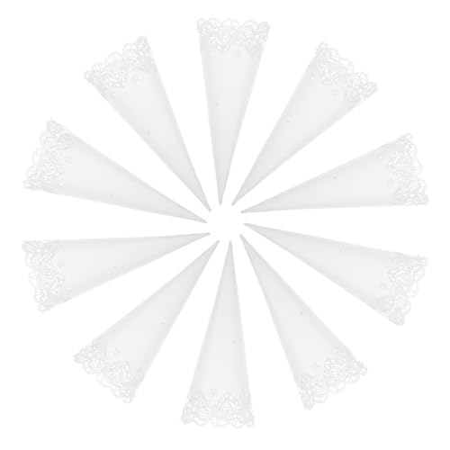 Veemoon 50 Stück Elegante Weiße Herzförmige Hohle für Hochzeiten und Partys Taper Halter für Blütenkonfetti und Bouquets Veemoon 50 Stück Elegante Weiße Herzförmige Hohle für Hochzeiten und Partys Taper Halter für Blütenkonfetti und Bouquets von Veemoon