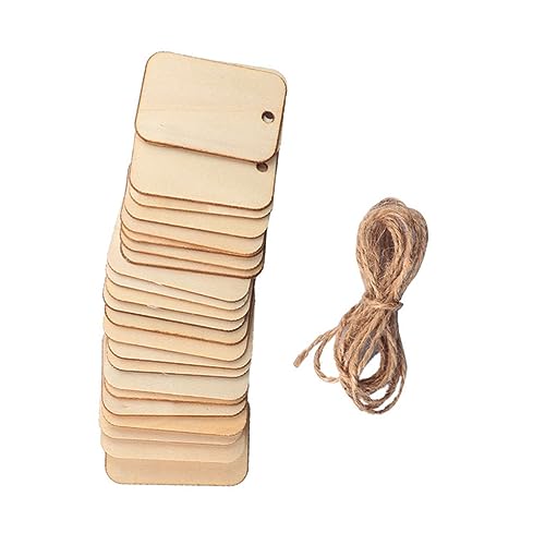 Veemoon 50 Stück Holzanhänger DIY Handwerk mit Schnur Natürliche Holzchips für Partydekoration Geschenkanhänger Preisetiketten und Kreative Bastelprojekte Veemoon 50 Stück Holzanhänger DIY Handwerk mit Schnur Natürliche Holzchips für Partydekoration Geschenkanhänger Preisetiketten und Kreative Bastelprojekte von Veemoon