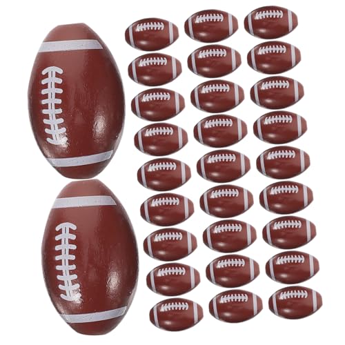 Veemoon 50 Stück Holzperlen American Football Motiv Große Lochgröße Robuste DIY Schmuckperlen für Charm Anhänger Armband und Halsketten Zubehör Langlebig und Farbecht Veemoon 50 Stück Holzperlen American Football Motiv Große Lochgröße Robuste DIY Schmuckperlen für Charm Anhänger Armband und Halsketten Zubehör Langlebig und Farbecht von Veemoon