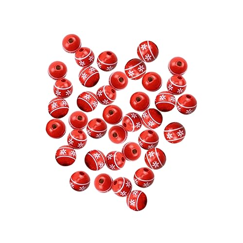 Veemoon 50 Stück Holzperlen Glatte Oberfläche Langlebig Schmuck DIY Perlen für Armbänder Weihnachtsdekoration Basteln Zubehör Veemoon 50 Stück Holzperlen Glatte Oberfläche Langlebig Schmuck DIY Perlen für Armbänder Weihnachtsdekoration Basteln Zubehör von Veemoon