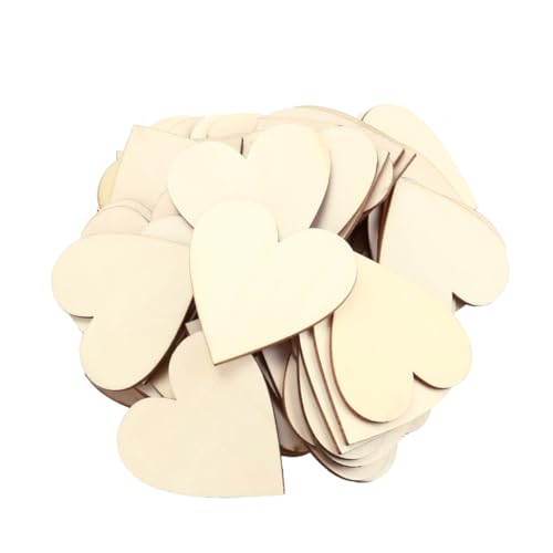 Veemoon 50 Stück Holzscheiben Herzform Naturholz mit Rinde für DIY Bastelprojekte Schmuckherstellung Scrapbooking Verzierungen Holzplättchen Basteln Veemoon 50 Stück Holzscheiben Herzform Naturholz mit Rinde für DIY Bastelprojekte Schmuckherstellung Scrapbooking Verzierungen Holzplättchen Basteln von Veemoon