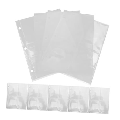Veemoon 50 Stück Kartenhüllen Wasserdichte Kunststoffhüllen für Baseball Fußball und Sportkarten Praktischer Organizer im Binder Format für Effiziente Aufbewahrung und Einfachen Zugriff von Veemoon