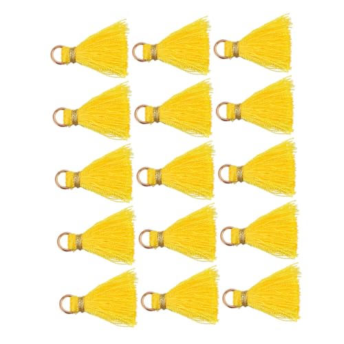 Veemoon 50 Stück Kleine Dekorative Quasten Anhänger mit Goldenem Sprungring Weiche DIY Tassel Charms für Schmuckherstellung Fan Lesezeichen Taschen und Geschenkverpackung Veemoon 50 Stück Kleine Dekorative Quasten Anhänger mit Goldenem Sprungring Weiche DIY Tassel Charms für Schmuckherstellung Fan Lesezeichen Taschen und Geschenkverpackung von Veemoon