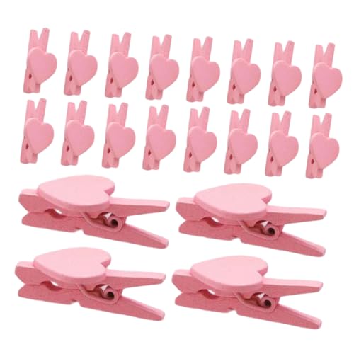 Veemoon 50 Stück Liebesclip Tischkartenhalter Fotohalter für Bilder Büroklammern süß Bildhalter Miniklammern für Papier Halter für Büronotizen Büroklammer-Memo Basis-Memo-Clips Holz Rosa Veemoon 50 Stück Liebesclip Tischkartenhalter Fotohalter für Bilder Büroklammern süß Bildhalter Miniklammern für Papier Halter für Büronotizen Büroklammer-Memo Basis-Memo-Clips Holz Rosa von Veemoon