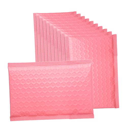 Veemoon 50 Stück Luftpolster Versandtaschen Dicke Luftpolsterfolie Selbstklebende Versandumschläge für Sichere Verpackung von Kosmetikprodukten und Kleinen Sendungen von Veemoon