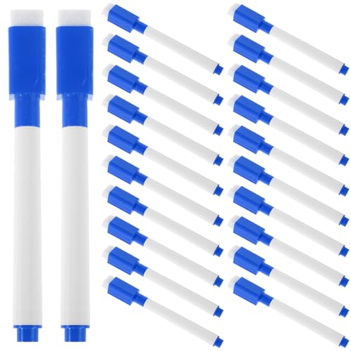 Veemoon 50 Stück Magnetische Dry Erase Marker mit Feiner Spitze Abwischbare Whiteboard Stifte mit Radiergummikappe für Schule Büro und Zuhause Rot Leicht zu Reinigen von Veemoon