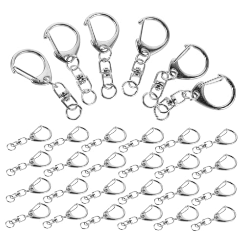 Veemoon 50 Stück Metall Schlüsselanhänger mit Drehwirbelverschluss Stabile Karabiner Clips für DIY Basteln Taschen Riemen Drehbare Haken für Schlüssel Schmuck und Zubehör Veemoon 50 Stück Metall Schlüsselanhänger mit Drehwirbelverschluss Stabile Karabiner Clips für DIY Basteln Taschen Riemen Drehbare Haken für Schlüssel Schmuck und Zubehör von Veemoon