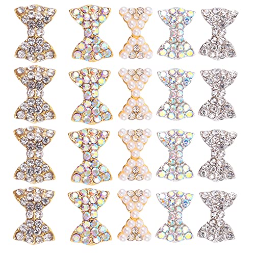 Veemoon 50 Stück Nail Art Charms mit Strasssteinen Bogen Dekoration für Nageldesign Geeignet für Natürliche und Künstliche Nägel für Nagelkunst und DIY Enthusiasten Veemoon 50 Stück Nail Art Charms mit Strasssteinen Bogen Dekoration für Nageldesign Geeignet für Natürliche und Künstliche Nägel für Nagelkunst und DIY Enthusiasten von Veemoon