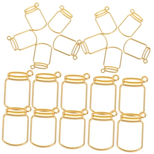 Veemoon 50 Stück Offene Foto Rahmen Anhänger Metalllegierung Schmuck Bezel Basis für DIY Halsketten Armbänder Schlüsselanhänger Zubehör für Schmuckherstellung von Veemoon