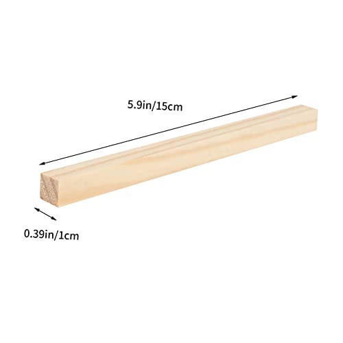 Veemoon 50 Stück Quadratische Holzstäbe Langlebiges Kiefernholz Natürliches DIY Bastelmaterial Vielseitig für Handwerk Modellbau und Kreative Projekte Veemoon 50 Stück Quadratische Holzstäbe Langlebiges Kiefernholz Natürliches DIY Bastelmaterial Vielseitig für Handwerk Modellbau und Kreative Projekte von Veemoon
