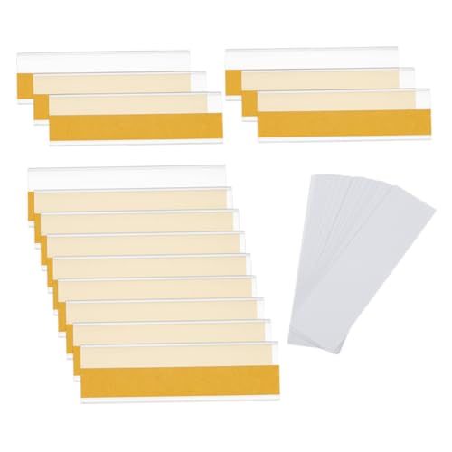 Veemoon 50 Stück Regalschild Clips Kunststoff Etikettenhalter Klebetaschen Für Etiketten Transparenter Etikettenhalter Preisschilderhalter Für Supermarkt Etikettentaschen Kunststoff Veemoon 50 Stück Regalschild Clips Kunststoff Etikettenhalter Klebetaschen Für Etiketten Transparenter Etikettenhalter Preisschilderhalter Für Supermarkt Etikettentaschen Kunststoff von Veemoon