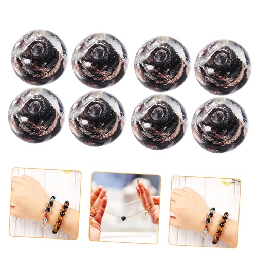 Veemoon 50 Stück Schwarze Glasperlen für DIY Schmuckherstellung Langlebige Spacer Beads für Armbänder Halsketten und Ohrringe Hautfreundliche Bastelperlen zum Auffädeln und Basteln Veemoon 50 Stück Schwarze Glasperlen für DIY Schmuckherstellung Langlebige Spacer Beads für Armbänder Halsketten und Ohrringe Hautfreundliche Bastelperlen zum Auffädeln und Basteln von Veemoon