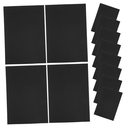 Veemoon 50 Stück Schwarzes Kartonpapier Dickes Bastelpapier für Diy Karten Scrapbooking Einladungen und Halloween Dekorationen Bedruckbar und Kompatibel mit Druckern für Projekte von Veemoon