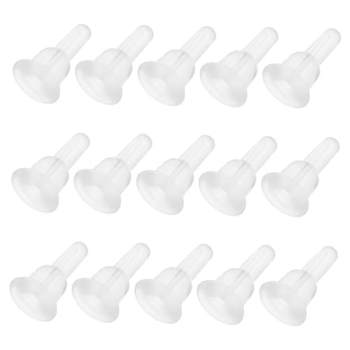 Veemoon 50 Stück Silikon Ohrstecker Verschlüsse Antiallergisch Weich Stabil Für DIY Schmuck Zubehör Ersatz Ohrclips von Veemoon