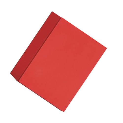 Veemoon 50 Stück Teiliges Rotes Dickes Papierboard für DIY Bastelsets Hochwertiges Origami papier für Kindergarten Kreative Papierschneide materialien für Jungen und Mädchen von Veemoon