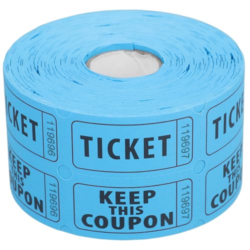 Veemoon 500 Stück Doppelte Roll Lose für Veranstaltungen Partys und Fundraisers für Konzerte Festivals und Belohnungen Leicht Abreißbar Nummeriert Vielseitig Nutzbar von Veemoon
