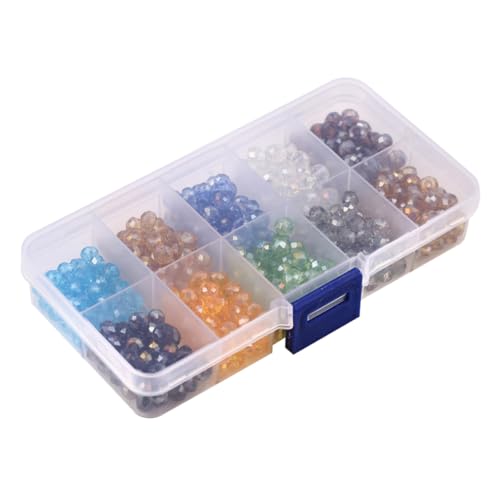 Veemoon 500 Stück Facettierte Glasperlen Farben Briolette Kristallperlen zum Auffädeln mit Organizerbox für DIY Schmuckherstellung Armbänder Halsketten und Ohrringe Veemoon 500 Stück Facettierte Glasperlen Farben Briolette Kristallperlen zum Auffädeln mit Organizerbox für DIY Schmuckherstellung Armbänder Halsketten und Ohrringe von Veemoon