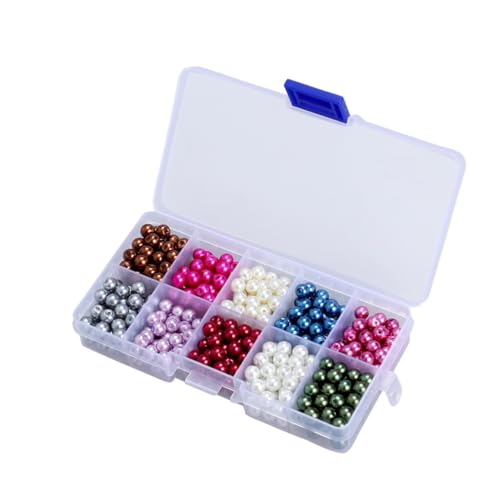 Veemoon 500 Stück Glasperlen Mix Farben Runde Imitation Perlen für Schmuckherstellung DIY Halskette Armband Basteln Zubehör Veemoon 500 Stück Glasperlen Mix Farben Runde Imitation Perlen für Schmuckherstellung DIY Halskette Armband Basteln Zubehör von Veemoon