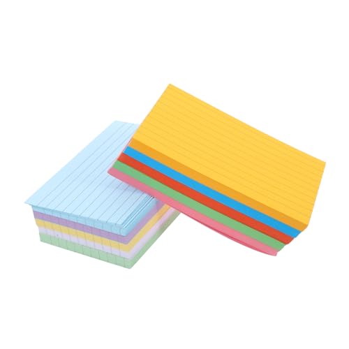 Veemoon 500 Stück Liniert Memo Notizkarten aus Papier in Farben Praktische Kleine Index Cards für Büro Schule Studium und Tägliche To do listen Vielseitige Handliche Schreibwaren von Veemoon