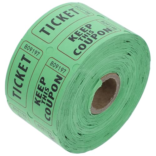 Veemoon 500 Stück Lottoscheine Freizeitticket Eintrittskarte Tickets Für Veranstaltungen Klassenzimmertickets Konzerttickets Getränke Tombola Lose Tombola Karten Hellgrün 170 G Veemoon 500 Stück Lottoscheine Freizeitticket Eintrittskarte Tickets Für Veranstaltungen Klassenzimmertickets Konzerttickets Getränke Tombola Lose Tombola Karten Hellgrün 170 G von Veemoon