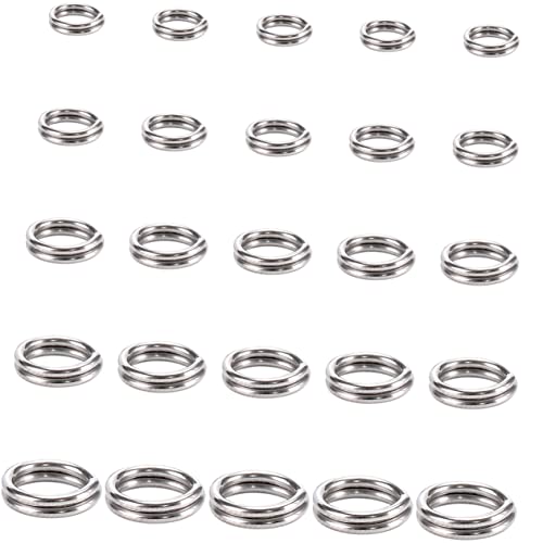 Veemoon 500Stücke Metall Split Sprungringe Rostfreies Verbindungsset für Schmuckherstellung DIY Arbeiten Angeln Bastelprojekte Langlebig Leicht für Armbänder Veemoon 500Stücke Metall Split Sprungringe Rostfreies Verbindungsset für Schmuckherstellung DIY Arbeiten Angeln Bastelprojekte Langlebig Leicht für Armbänder von Veemoon