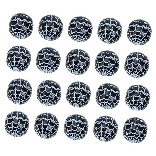 Veemoon 50Stücke Halloween Holzperlen Spinnennetzmuster DIY Schmuckperlen für Bastelarbeiten und Dekoration für Projekte und Veemoon 50Stücke Halloween Holzperlen Spinnennetzmuster DIY Schmuckperlen für Bastelarbeiten und Dekoration für Projekte und von Veemoon