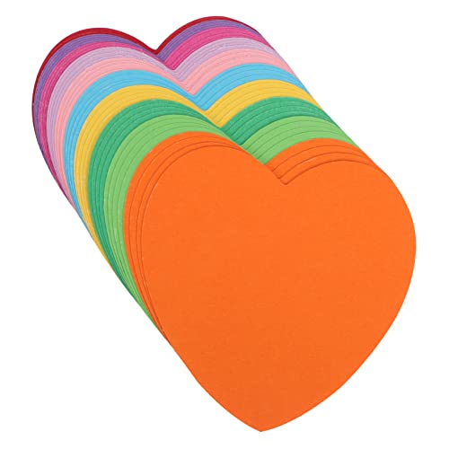 Veemoon 50Stücke Herzförmige Farbige Notizbilder Selbstklebende Memo Pads für Büro Schule und Zuhause Notizen Erinnerungen und Dekoration von Veemoon