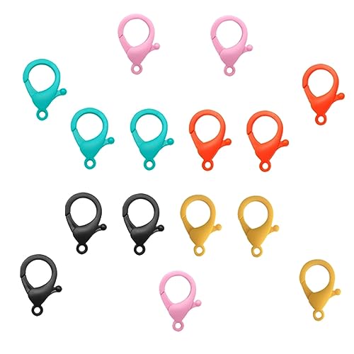 Veemoon 50Stücke Plastik Hummerscheren Verschlüsse Für DIY Schmuckherstellung Karabiner Für Ketten Armbänder Und Schmuckzubehör Für Bastelprojekte von Veemoon