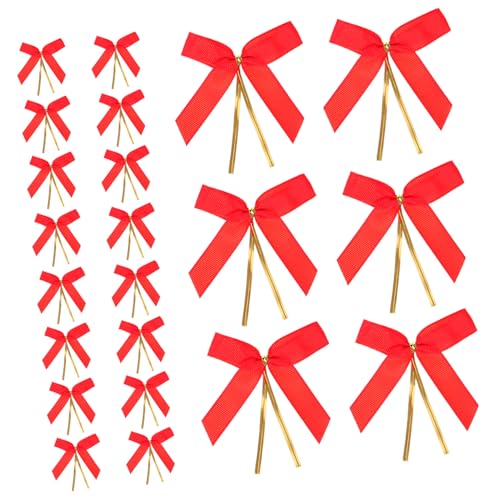Veemoon 50Stücke Rote Geschenkverpackungsbänder mit Bowknot Form für Dekoration von Geschenken Kuchen Handwerk und Mehr Veemoon 50Stücke Rote Geschenkverpackungsbänder mit Bowknot Form für Dekoration von Geschenken Kuchen Handwerk und Mehr von Veemoon