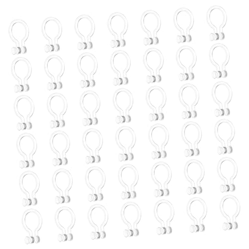 Veemoon 50Stücke Silikon Nasenring Clip DIY Nasenschmuck Zubehör für Schmuckkreationen Transparent Flexibel und Langlebig für Ohrringe und Mehr von Veemoon