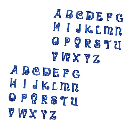 Veemoon 52Stücke Alphabet Patches Applique für Kleidung Schuhe Hüte Bügelbilder zum Aufbügeln oder Aufnähen DIY Dekoration Flicken Langlebig von Veemoon