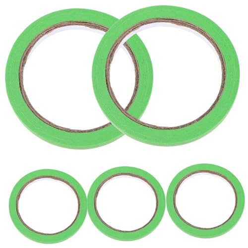 Veemoon 5Rollen Farbiges Abdeckband Selbstklebendes DIY Klebeband für Scrapbooking und Projekte Vielseitig Einsetzbar Leicht Ablösbar von Veemoon