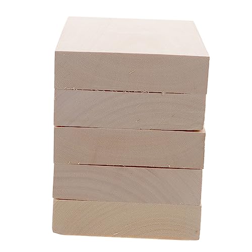 Veemoon 5Stücke DIY Holzmaterial Planken Unbearbeitete Schnitzblöcke für Handwerksprojekte für Malerei und Basteln Veemoon 5Stücke DIY Holzmaterial Planken Unbearbeitete Schnitzblöcke für Handwerksprojekte für Malerei und Basteln von Veemoon
