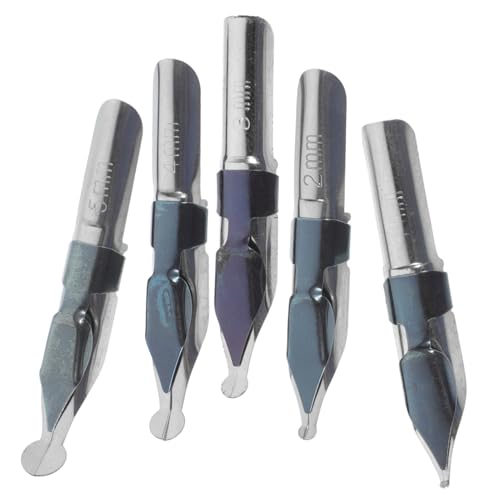 Veemoon 5Stücke Kalligraphie Dip Pen Langlebige Ersatzspitzen für Füllfederhalter für Schreiben und Signieren für Künstler von Veemoon
