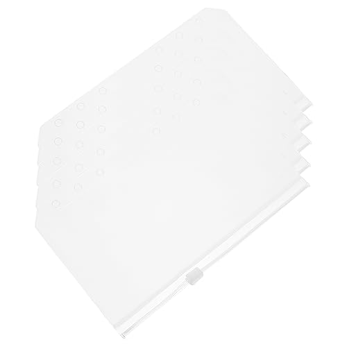 Veemoon 5Stücke Reißverschlussbinder für Dokumente Wasserdichte Binderbeutel mit Löchern Transparent für Lose und Aufbewahrung Handtaschen Veemoon 5Stücke Reißverschlussbinder für Dokumente Wasserdichte Binderbeutel mit Löchern Transparent für Lose und Aufbewahrung Handtaschen von Veemoon