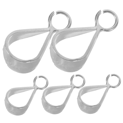 Veemoon 5Stücke Sterling Silber Klemmbügel für Schmuckherstellung Anhängerverschlüsse für DIY Karabinerverschlüsse für Jade Anhänger und Kleidungsdekorationen von Veemoon