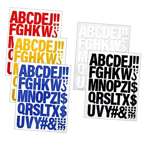 Veemoon 5Stücke Teiliges Bügelbuchstaben für Kleidung DIY Wärmeübertragung Patches Reparieren und Dekorieren von Textilien Veemoon 5Stücke Teiliges Bügelbuchstaben für Kleidung DIY Wärmeübertragung Patches Reparieren und Dekorieren von Textilien von Veemoon