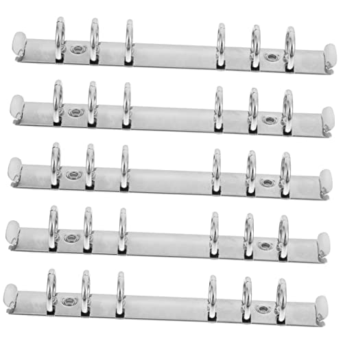 Veemoon 5Stücke Teiliges Ersatz Für Ring Ordner Austauschmechanismus Für Planer Metallclip Binder Für Flexibles Notizen Und Dokumentenmanagement Für DIY Projekte von Veemoon