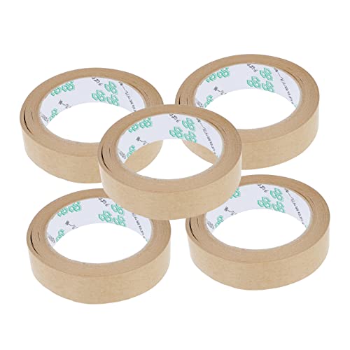 Veemoon 5Stücke Umweltfreundliche Kraftpapierbänder Wasserdichtes Klebeband für Verpackungen Starke Haftung für Kartonversiegelung und Bindung Veemoon 5Stücke Umweltfreundliche Kraftpapierbänder Wasserdichtes Klebeband für Verpackungen Starke Haftung für Kartonversiegelung und Bindung von Veemoon