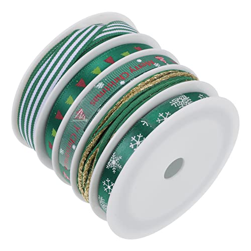 Veemoon 5Stücke Weihnachtsbänder mit Festlichen Motiven Dekorative Geschenkverpackungsbänder für Weihnachten für Deko und Feiertagsfeiern Veemoon 5Stücke Weihnachtsbänder mit Festlichen Motiven Dekorative Geschenkverpackungsbänder für Weihnachten für Deko und Feiertagsfeiern von Veemoon