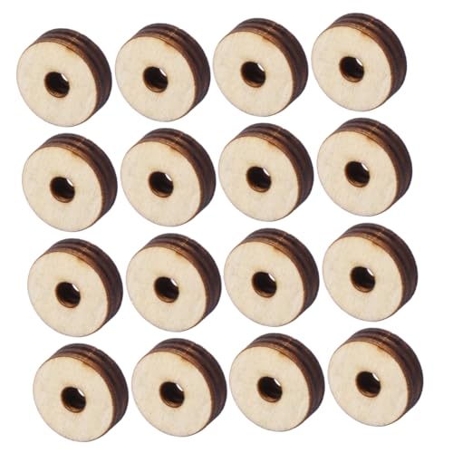 Veemoon 5er Packungen Pack Hohle Holzscheiben für DIY Projekte Unbearbeitete Runde Holzstücke für Handmalerei und Dekoration Packung von Veemoon