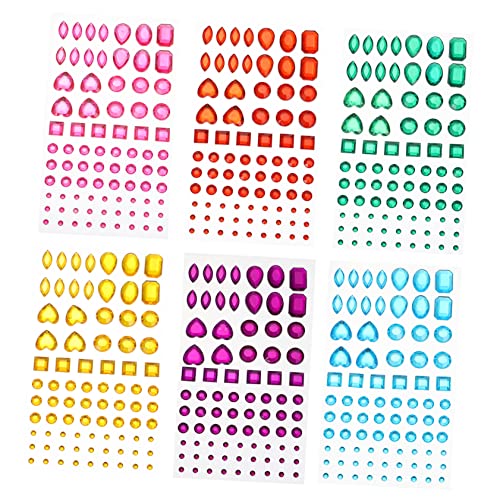 Veemoon 6 Blätter Acryl Strasssteine Aufkleber Glitzernde Kristall Sticker für DIY Nail Art Handgemacht Bunte Dekorationen Langlebig Sicher und Modisch Veemoon 6 Blätter Acryl Strasssteine Aufkleber Glitzernde Kristall Sticker für DIY Nail Art Handgemacht Bunte Dekorationen Langlebig Sicher und Modisch von Veemoon